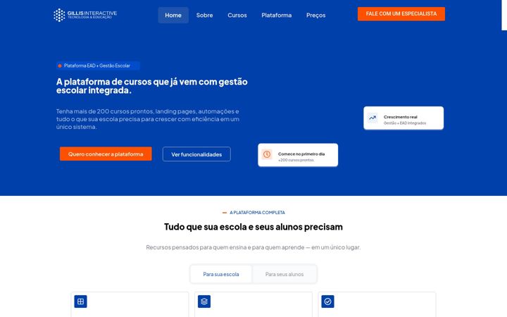 Screenshot of gillisinteractive.com.br