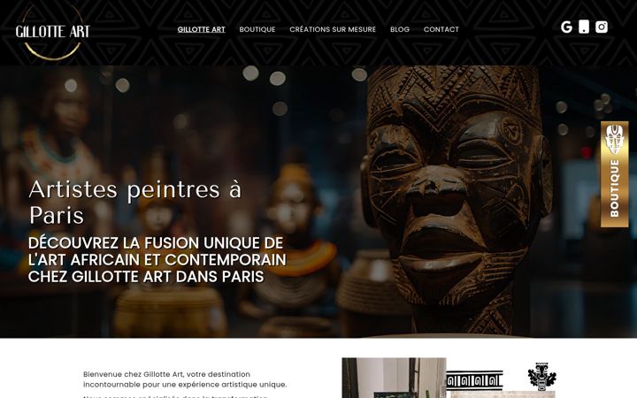 Screenshot of gillotte-art.fr