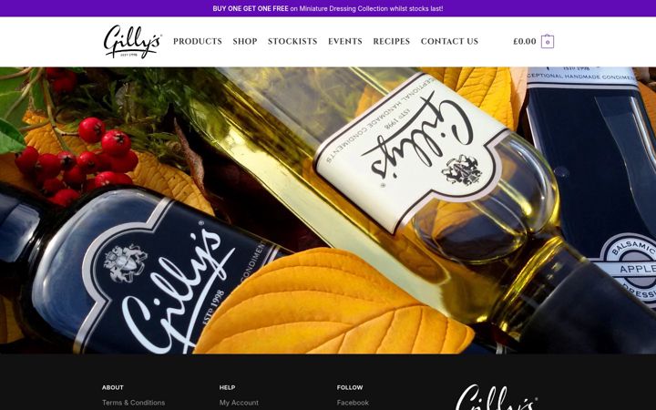 Screenshot of gillysfoods.com