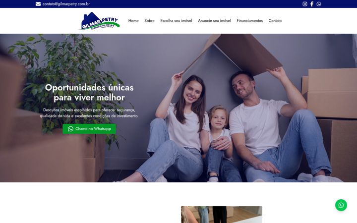 Screenshot of gilmarpetry.com.br
