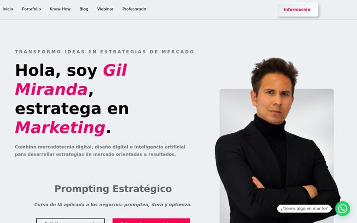 Screenshot of gilmiranda.com