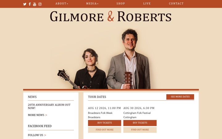 Screenshot of gilmoreroberts.co.uk