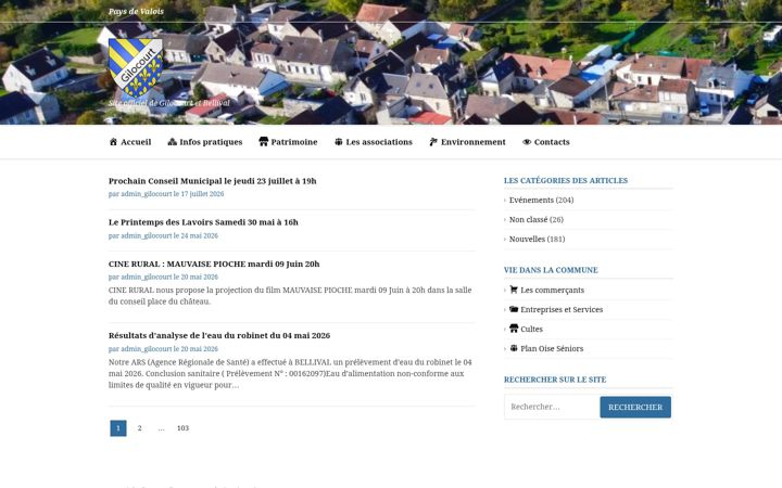 Screenshot of gilocourt.fr