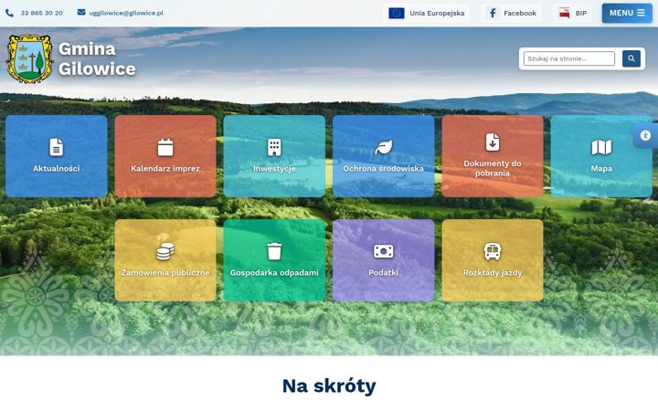 Screenshot of gilowice.pl