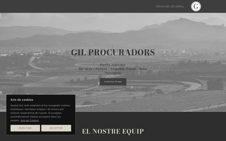 Screenshot of gilprocuradors.com