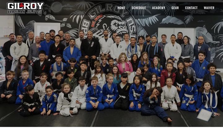 Screenshot of gilroybjj.com