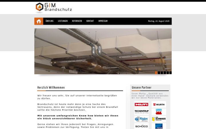 Screenshot of gim-brandschutz.de
