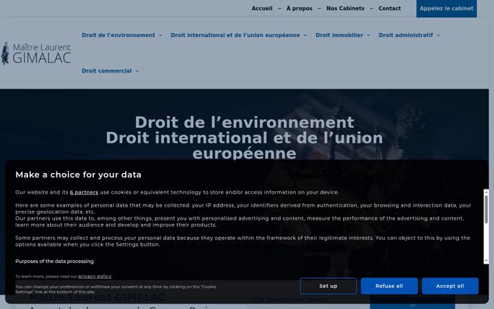 Screenshot of gimalac-laurent-avocat.fr