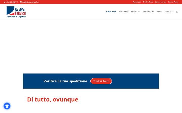 Screenshot of gimaservicesrls.it