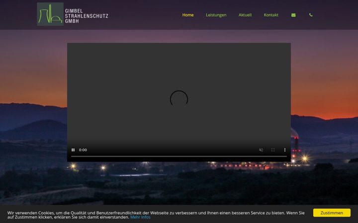 Screenshot of gimbel-strahlenschutz.de