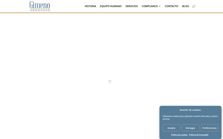 Screenshot of gimeno-abogados.com
