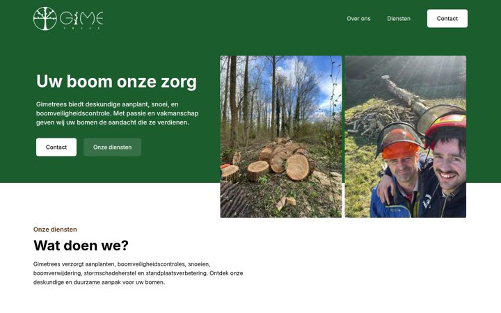 Screenshot of gimetrees.be