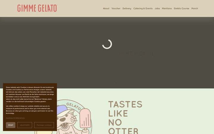Screenshot of gimmegelato.de
