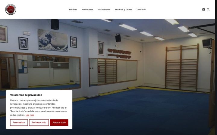 Screenshot of gimnasioindarbide.com