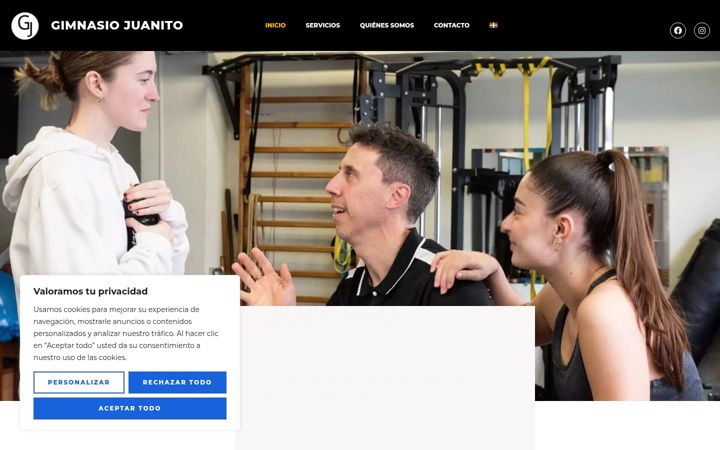 Screenshot of gimnasiojuanito.com