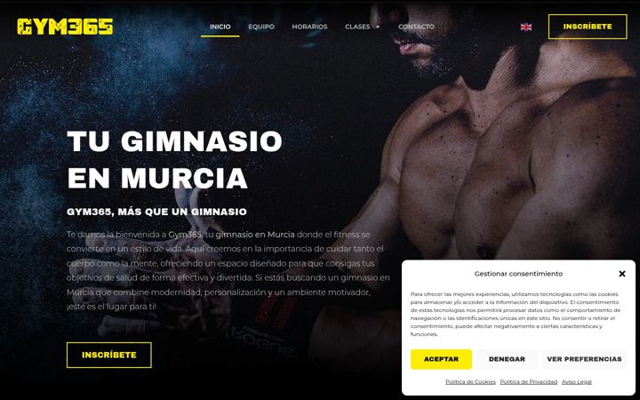 Screenshot of gimnasiomurcia.com
