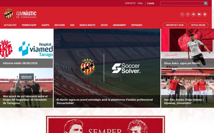 Screenshot of gimnasticdetarragona.cat