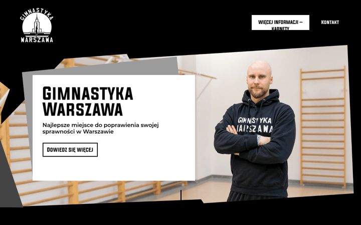 Screenshot of gimnastykawawa.pl