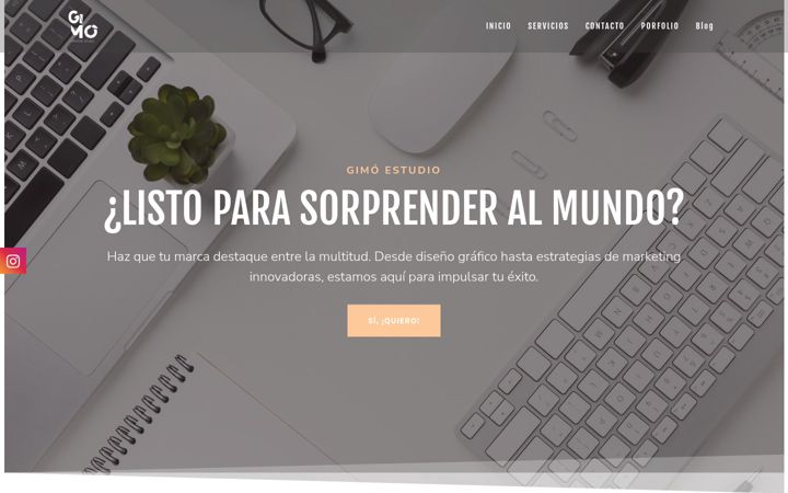 Screenshot of gimoestudio.com