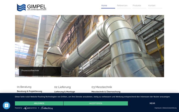 Screenshot of gimpel-lta.de