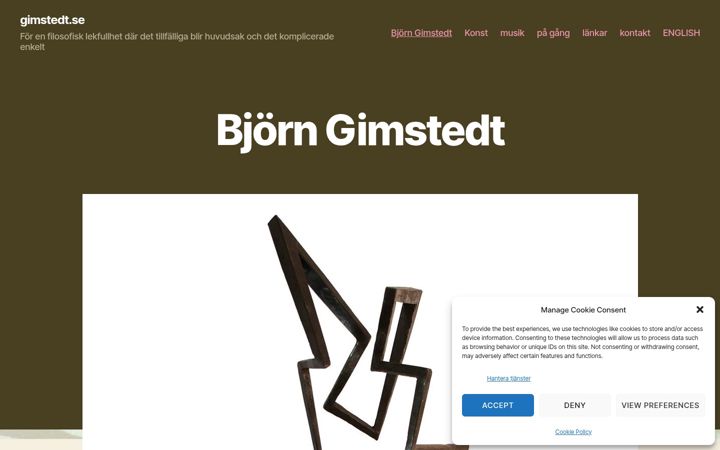 Screenshot of gimstedt.se