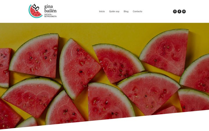 Screenshot of ginabailen.es