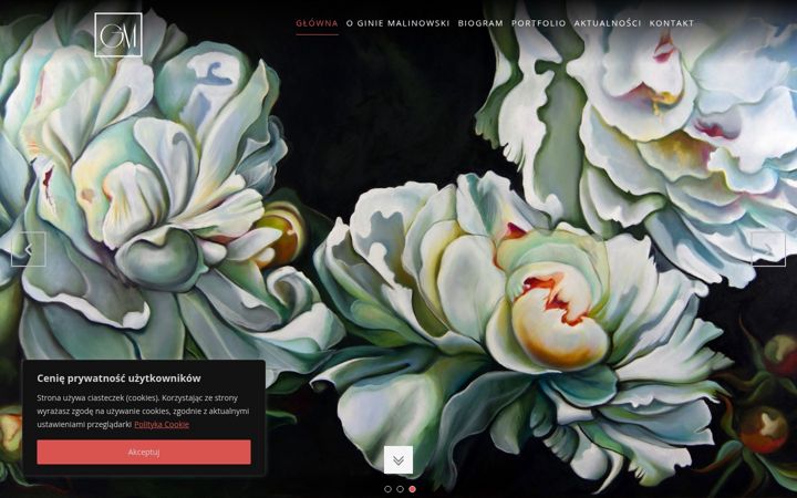 Screenshot of ginamalinowski.pl