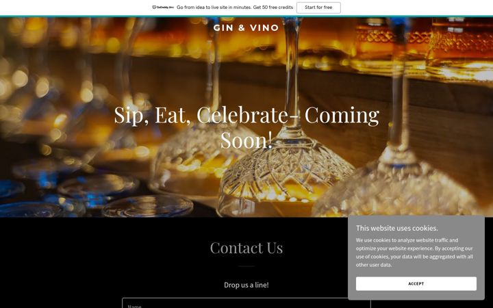 Screenshot of ginandvino.co.uk
