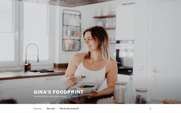 Screenshot of ginas-foodprint.de