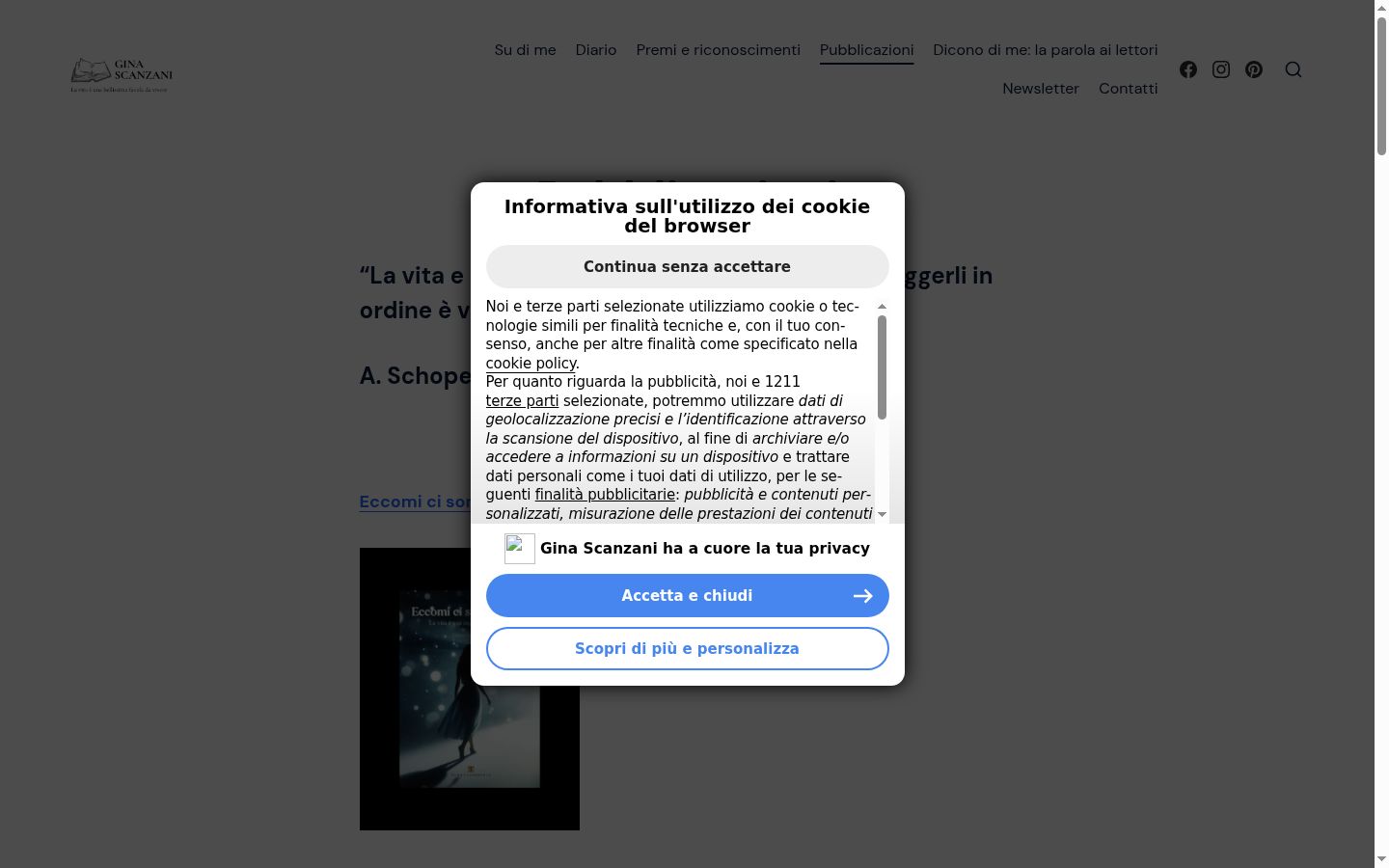 Capture d'écran de la bannière de consentement affichée avant toute interaction