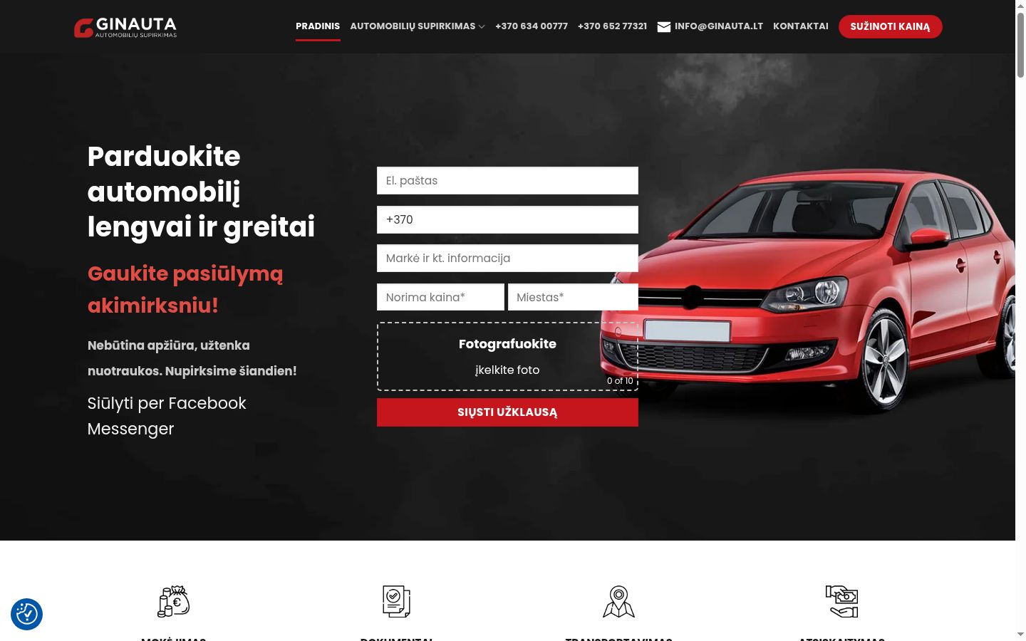 Zrzut ekranu banera zgody wyświetlanego przed jakąkolwiek interakcją