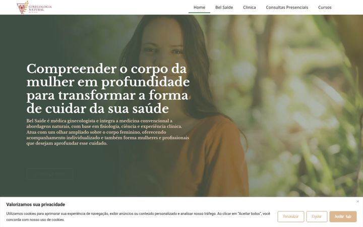 Screenshot of ginecologianatural.com.br