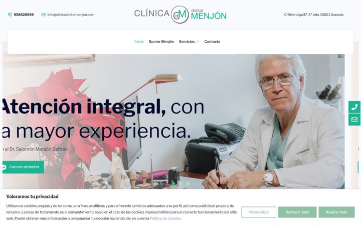 Screenshot of ginecologosalomonmenjon.com