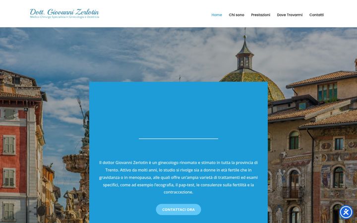 Screenshot of ginecologotrento.it