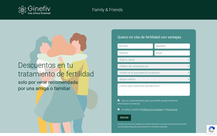 Screenshot of ginefivfamily.com
