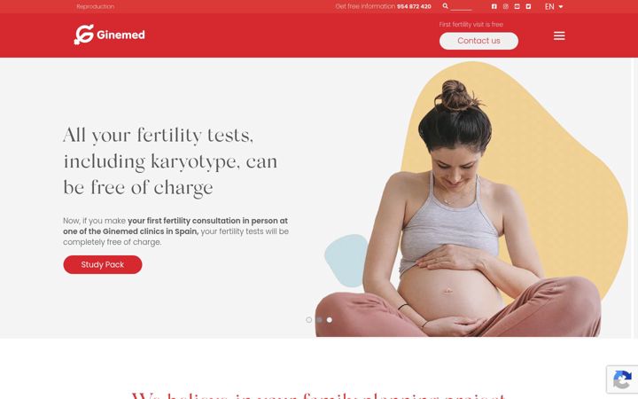 Screenshot of ginemed.co.uk