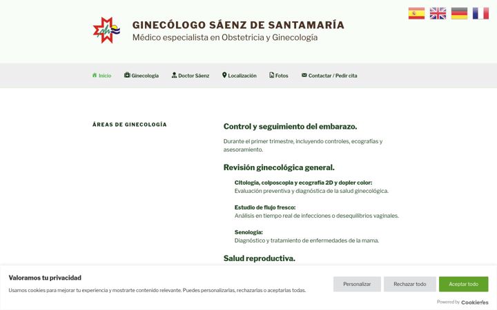 Screenshot of ginesaenz.com