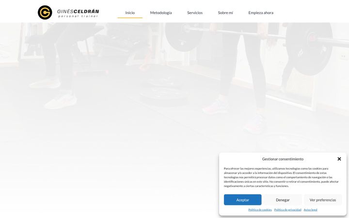 Screenshot of ginesceldran.com