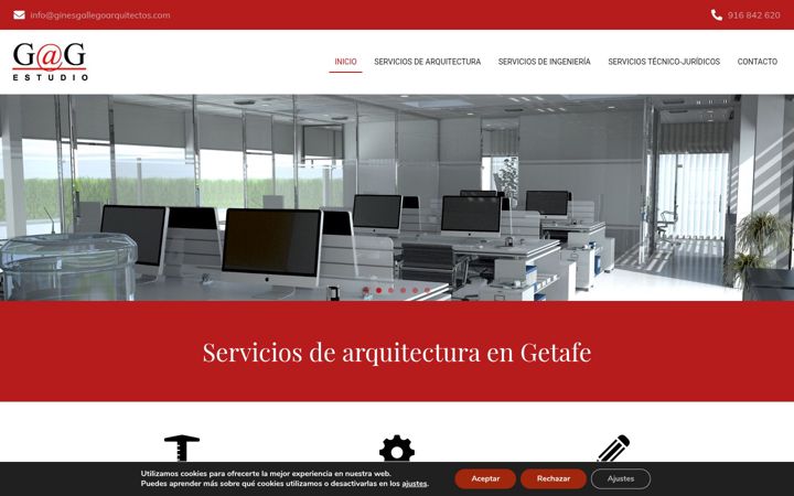 Captura de pantalla de ginesgallegoarquitectos.com
