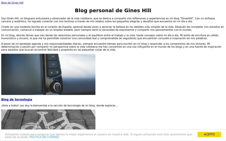 Screenshot of gineshill.es
