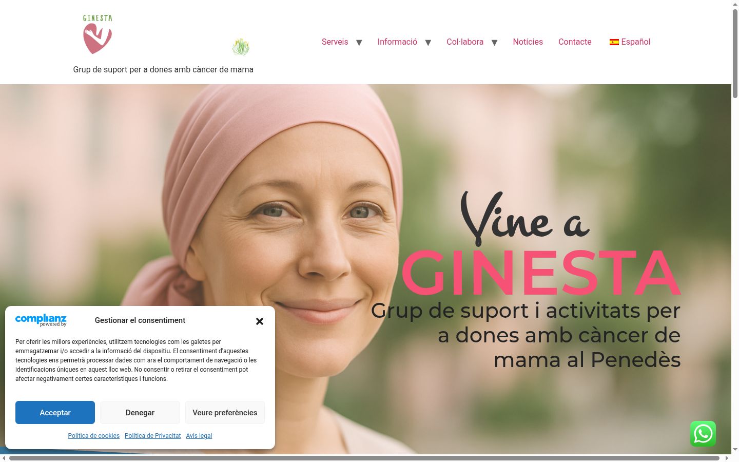 Screenshot tal-banner tal-kunsens muri qabel kwalunkwe interazzjoni