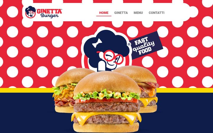 Screenshot of ginettaburger.it