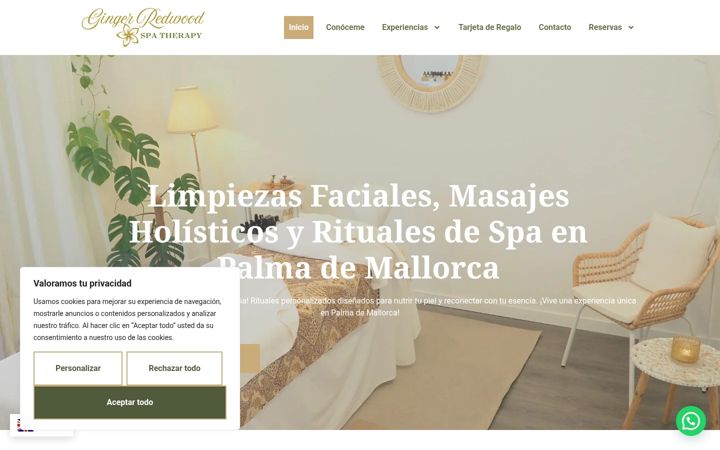 Screenshot of ginger-redwood.com