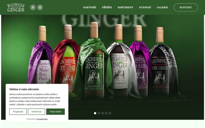 Screenshot of gingerdrink.cz