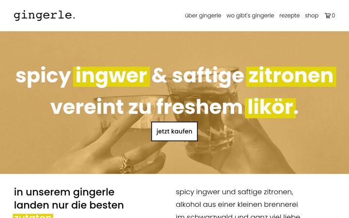 Screenshot of gingerle.de