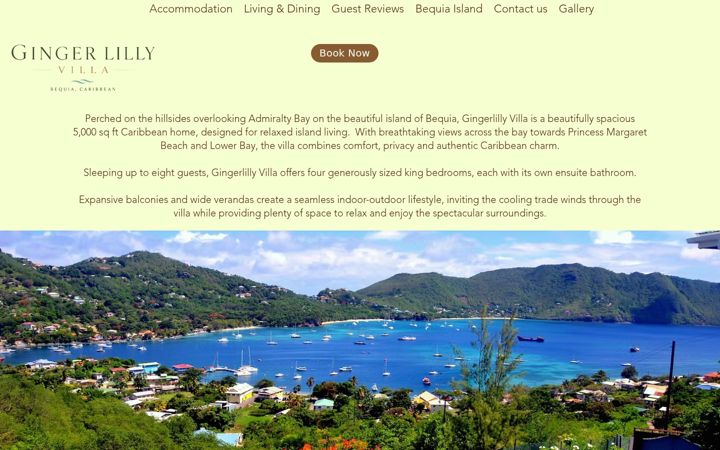 Capture d'écran de gingerlillyvilla.com