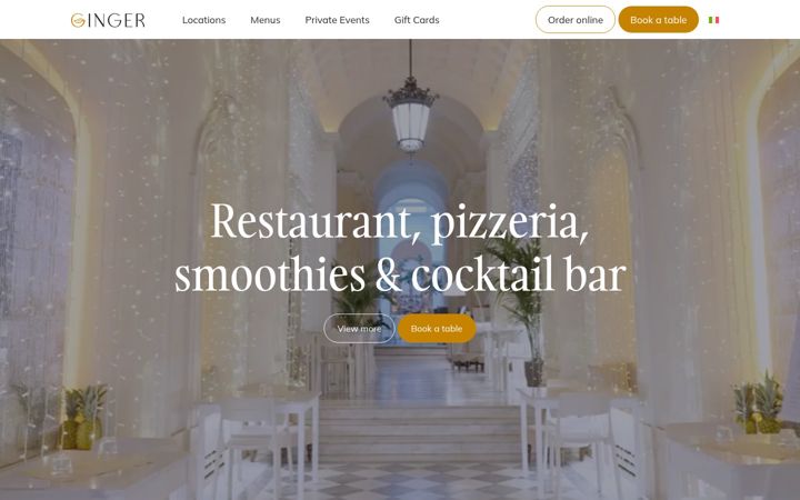 Screenshot of gingersaporiesalute.com