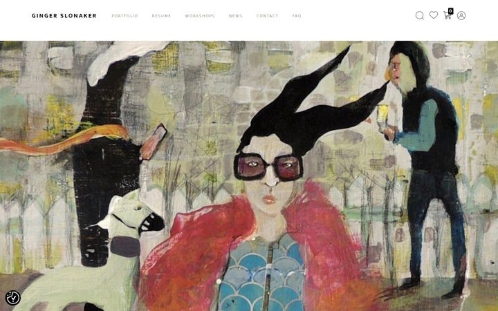 Screenshot of gingerslonaker.com