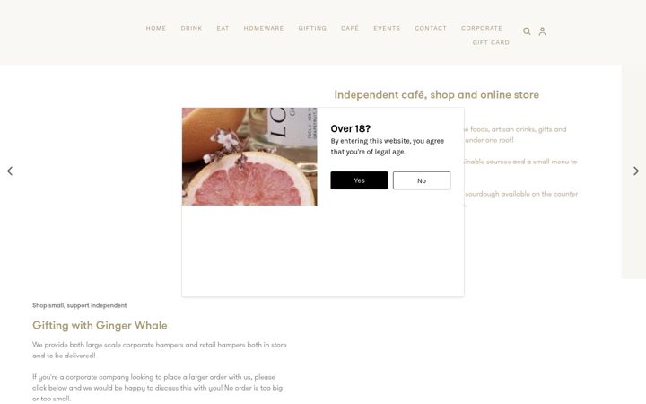 Screenshot of gingerwhale.co.uk