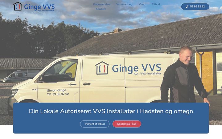 Screenshot of gingevvs.dk